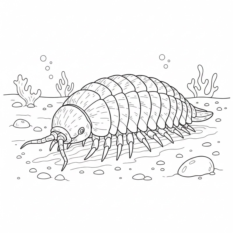 Hình tô màu sinh vật biển dễ in