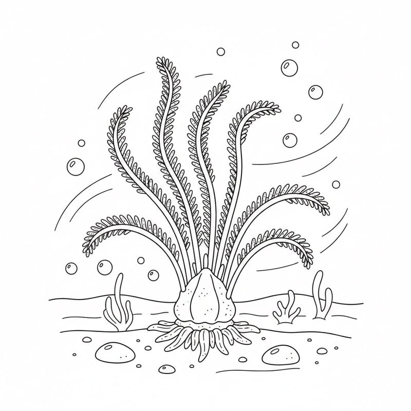Hình tô màu sinh vật dưới biển dễ tô