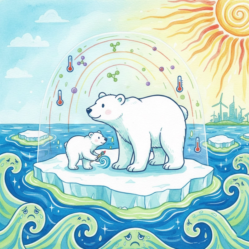 Hình vẽ giảm thiểu hiệu ứng nhà kính tiêu biểu.