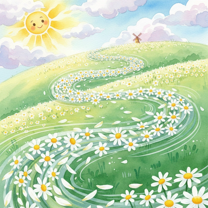 Hình vẽ hoa cúc trắng