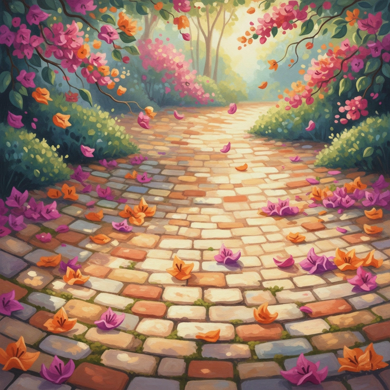 Hình vẽ hoa giấy cảm hứng thiên nhiên