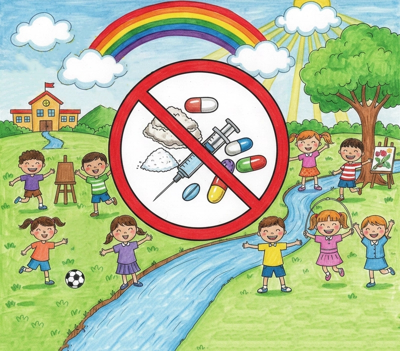 Hình vẽ phòng chống ma túy cho bài dự thi