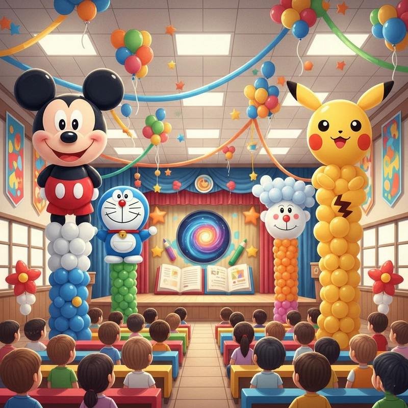 Hình vẽ trang trí hội trường đẹp nhất cho sự kiện.