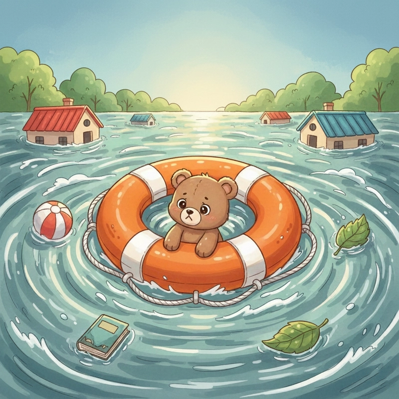 Hình ý tưởng vẽ tranh đề tài lũ lụt