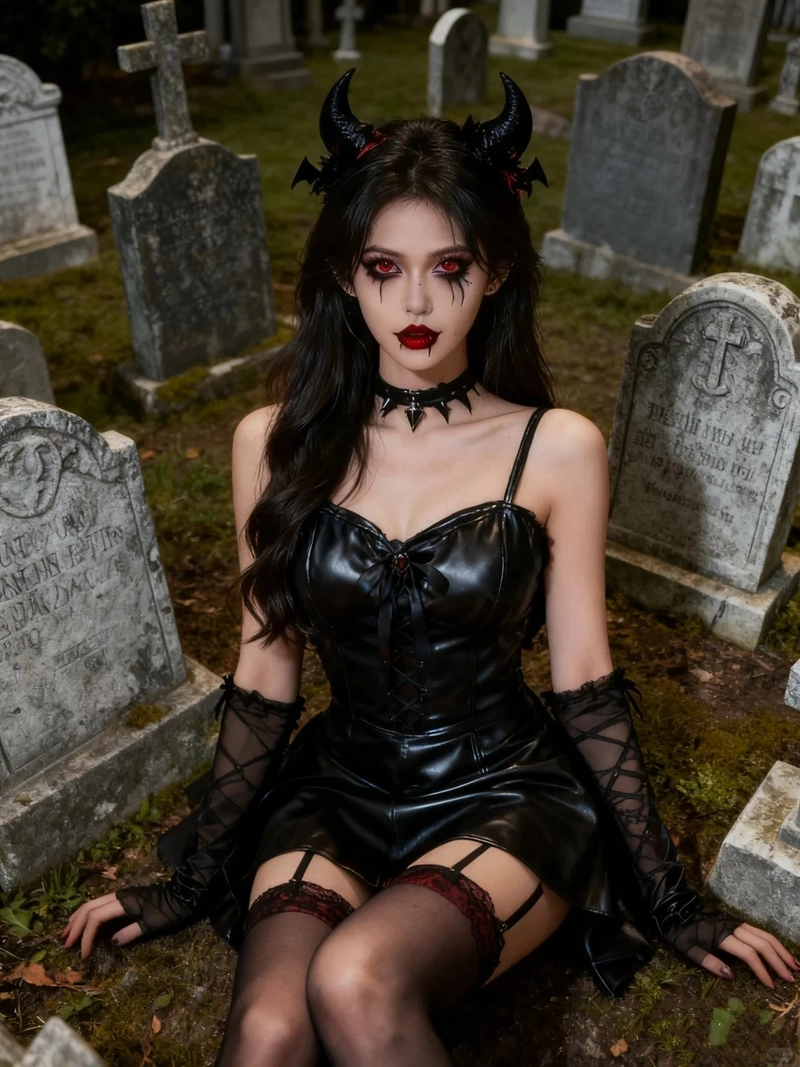 Hot girl cosplay ma nữ phong cách huyền bí