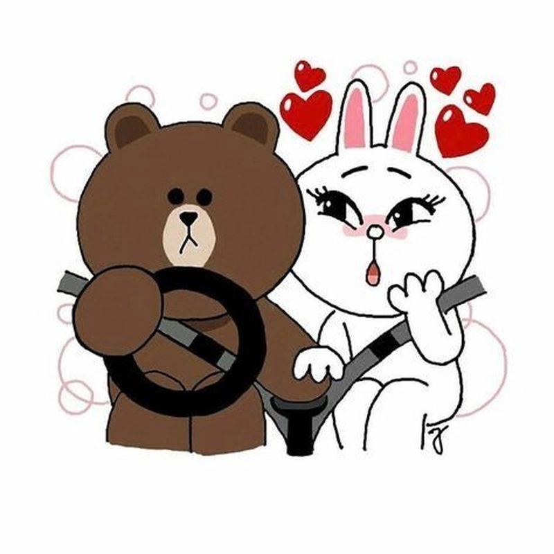 Line sticker phong cách dễ thương