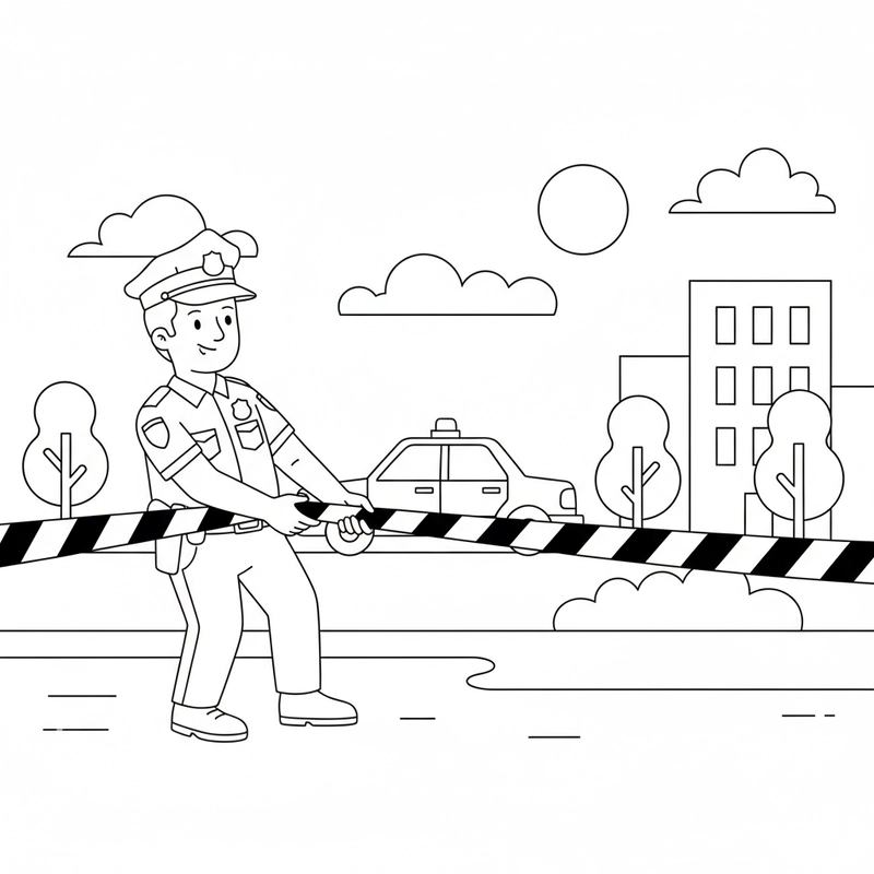 Mẫu cảnh sát dễ thương cho bé sáng tạo