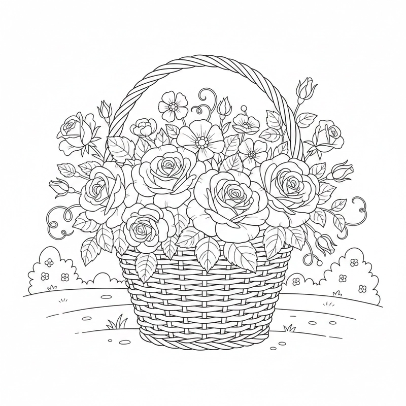 Mẫu hoa hồng phù hợp trẻ nhỏ