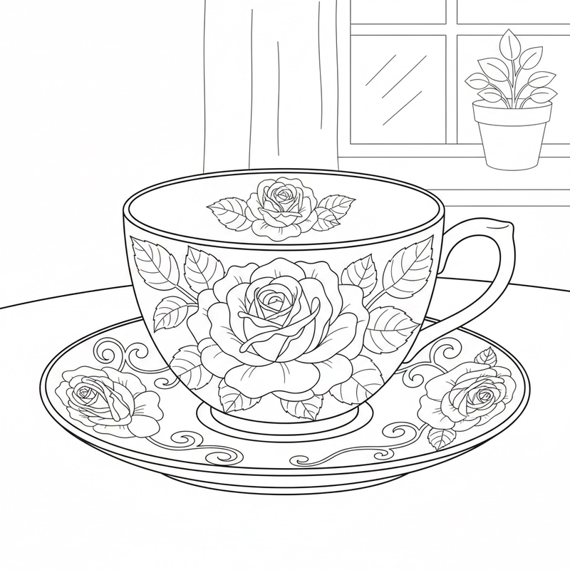 Mẫu tranh hoa hồng nhẹ nhàng