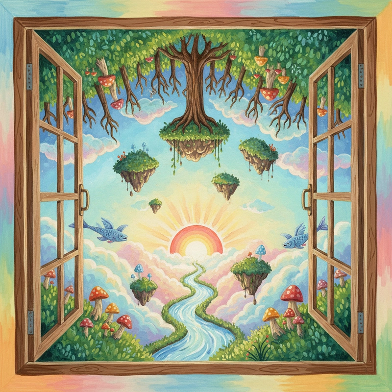 Minh họa bài vẽ về chủ đề tự do lớp 4