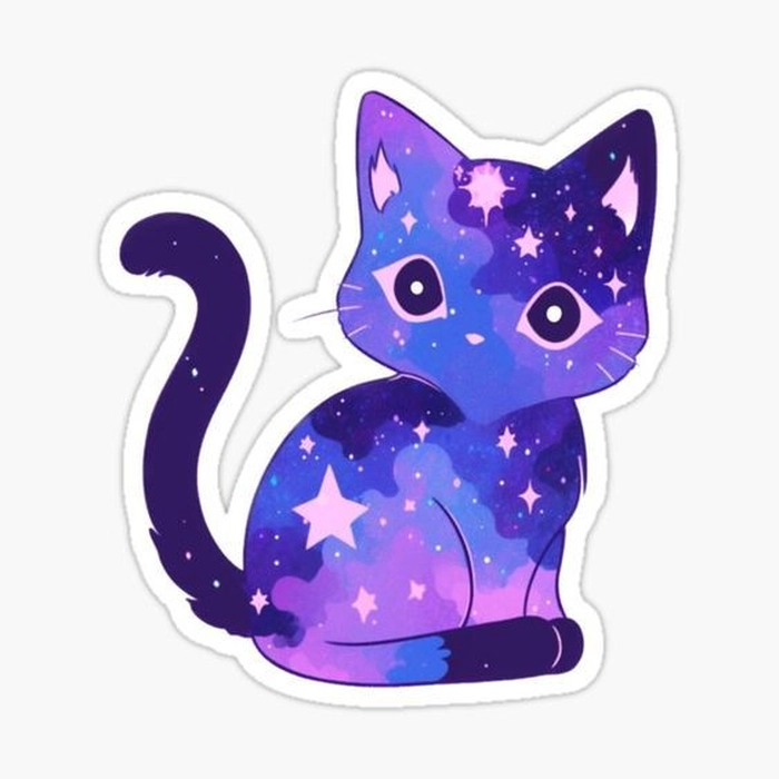 Sticker Galaxy hiệu ứng đẹp