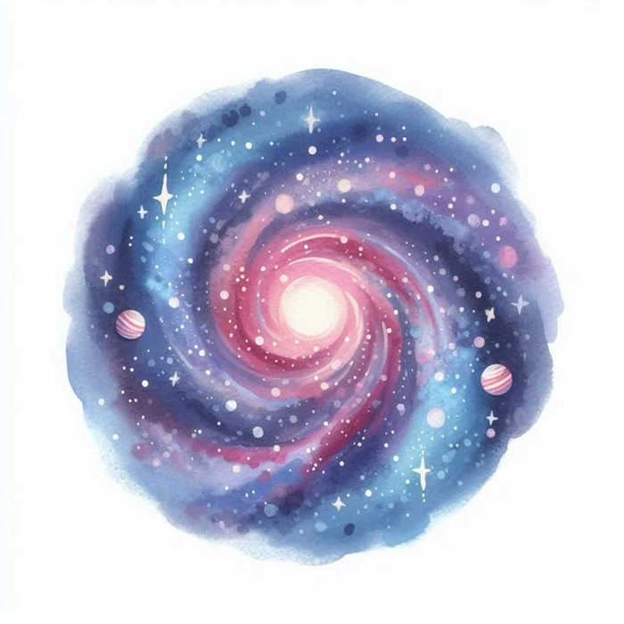 Sticker Galaxy phong cách vũ trụ