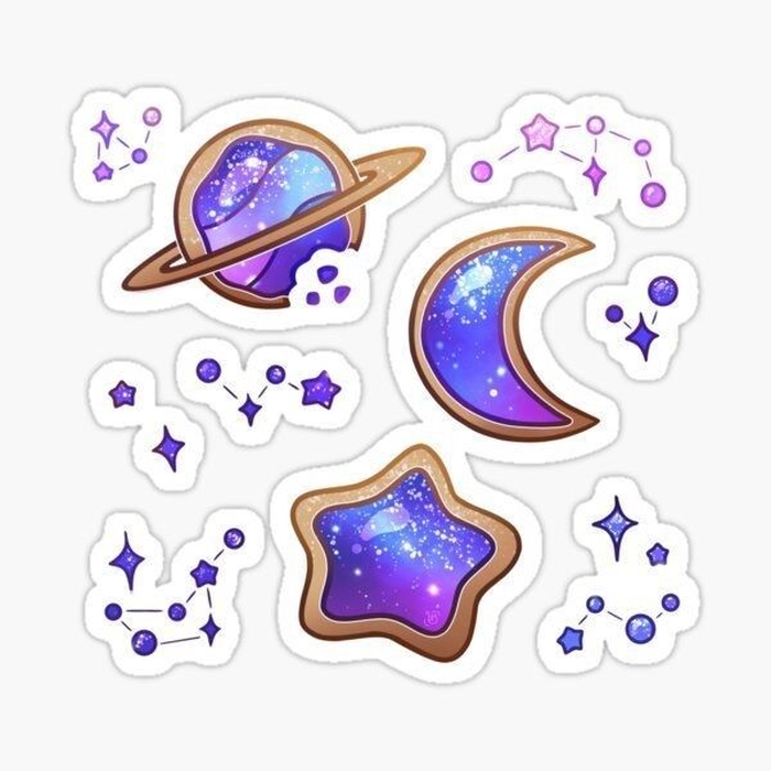 Sticker Galaxy thẩm mỹ