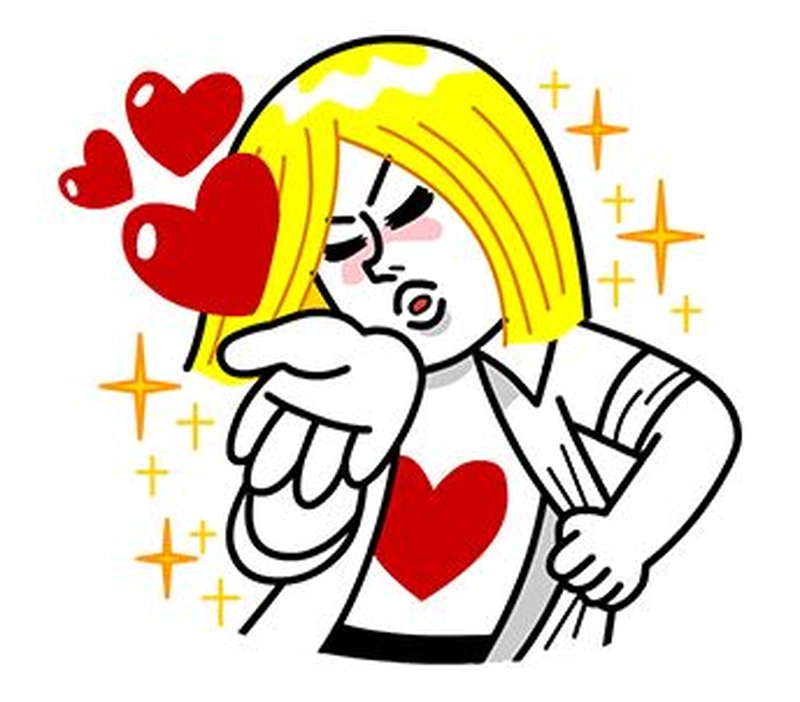 Sticker Line dùng chat