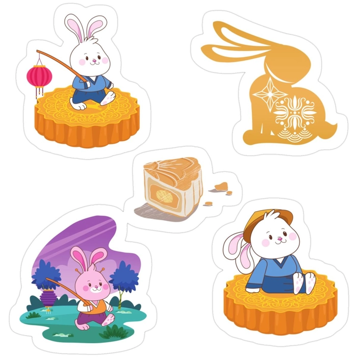 Sticker Trung Thu cho ngày lễ