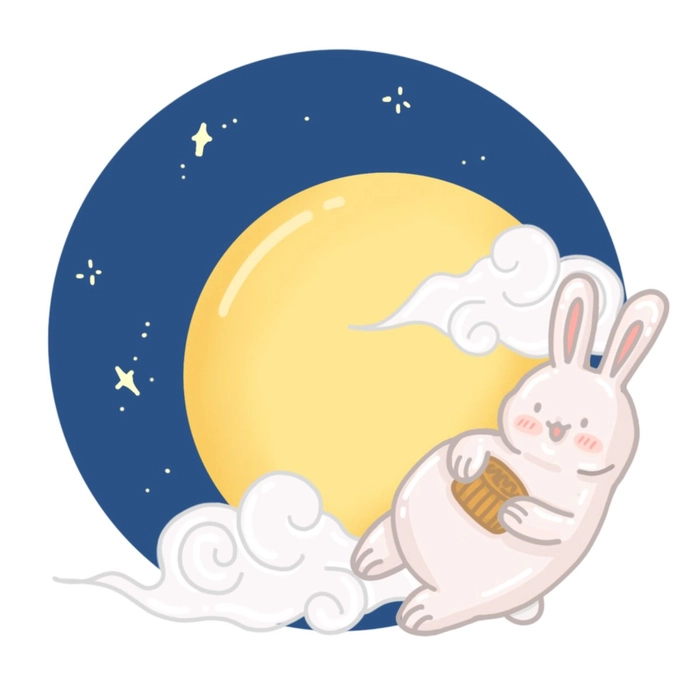 Sticker Trung Thu cute dễ dùng