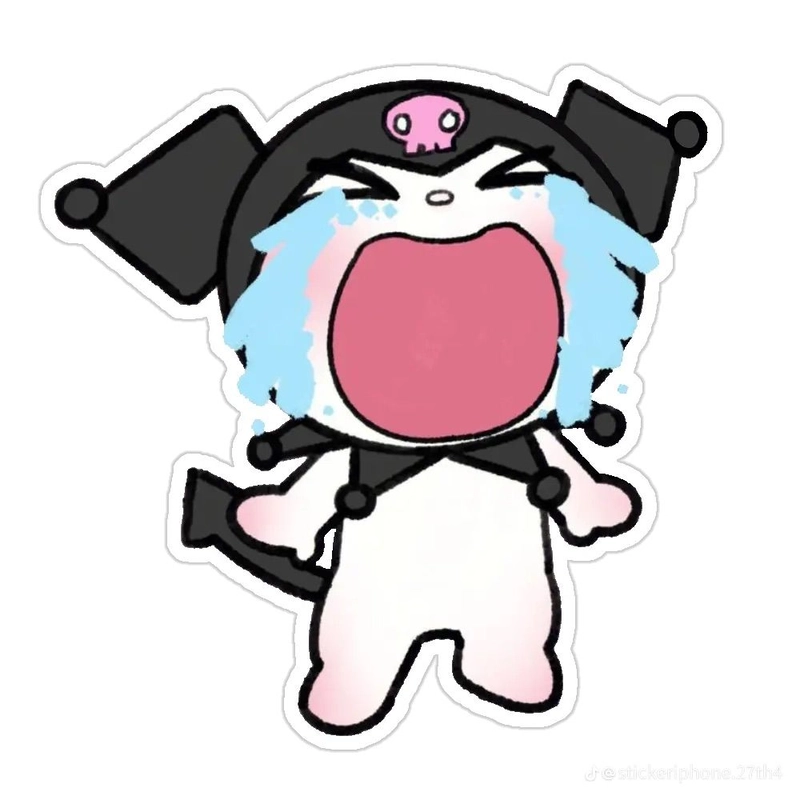 Sticker buồn cute cảm xúc