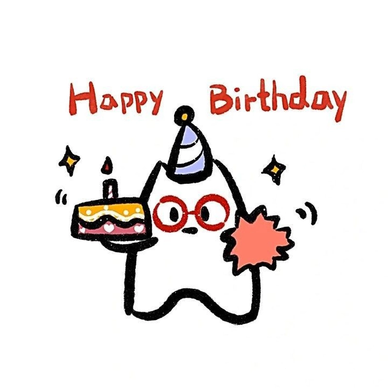 Sticker happy birthday vui nhộn
