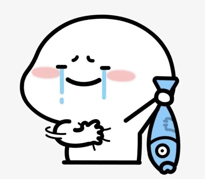 Sticker mặt buồn đơn giản