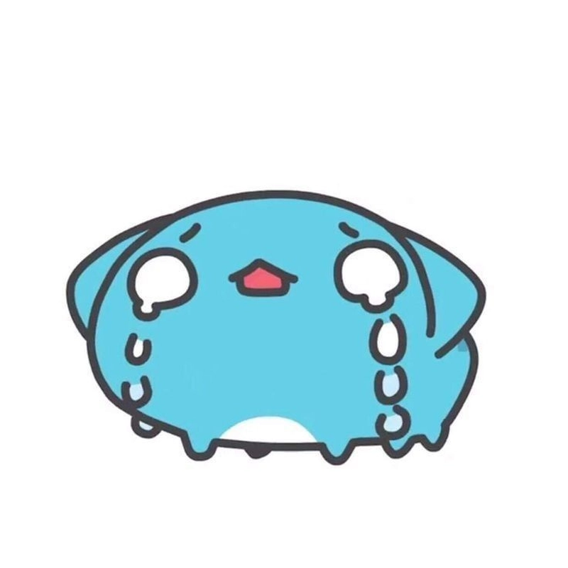 Sticker mặt buồn suy nghĩ