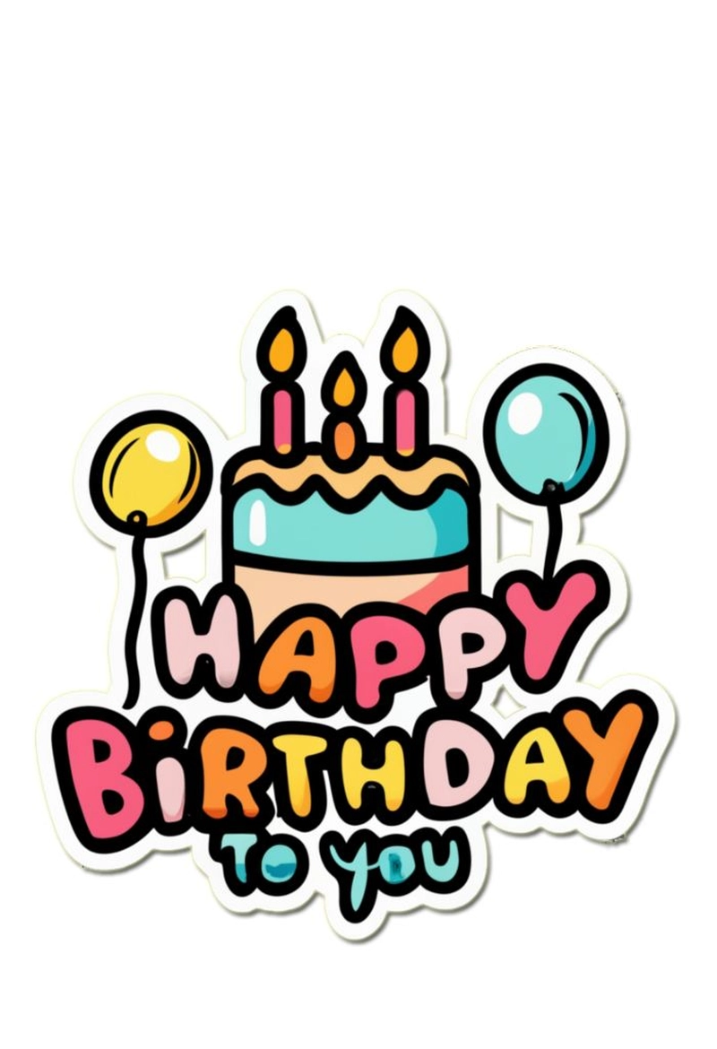 Sticker sinh nhật cute dùng chat