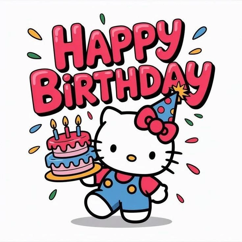 Sticker sinh nhật vui tươi