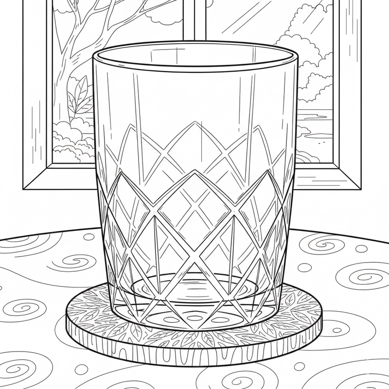 Tô màu cái cốc đẹp dành cho trẻ