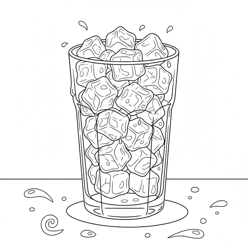 Tô màu cái cốc giúp bé học phối màu