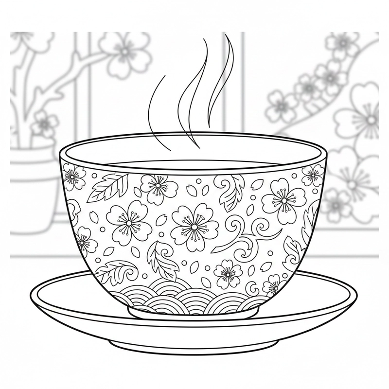 Tô màu cái cốc giúp bé phát triển thẩm mỹ