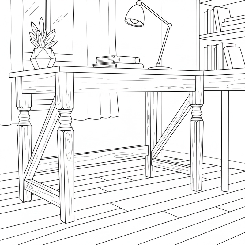 Tô màu góc học tập mang lại niềm vui cho bé