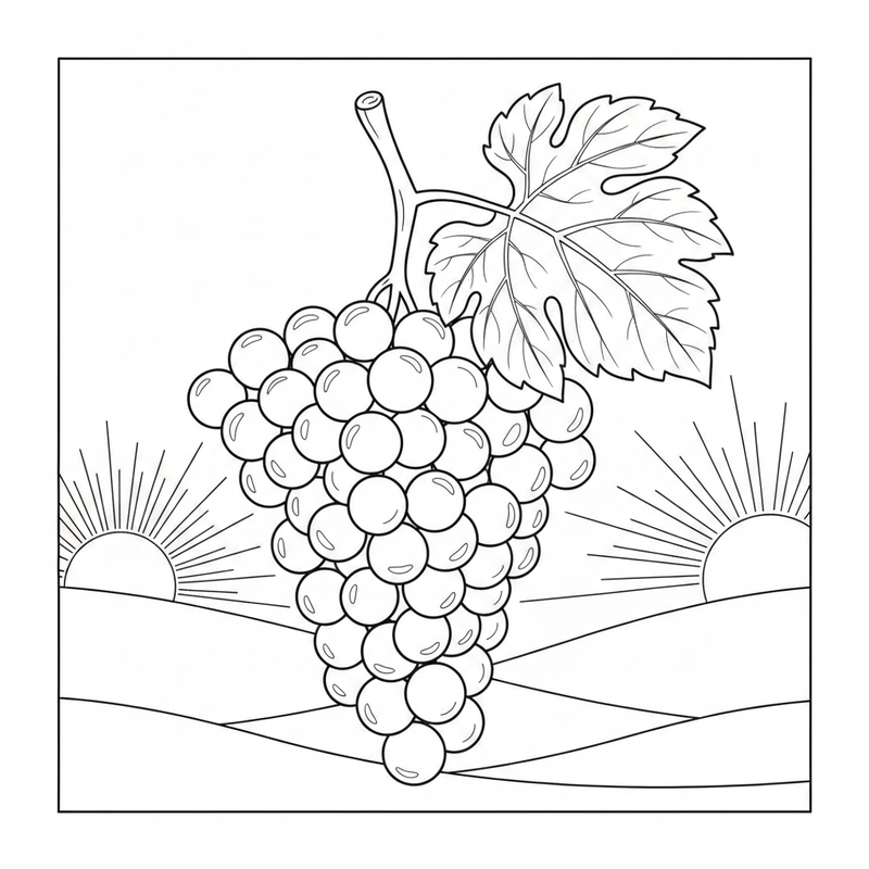 Tô màu hoa quả cho thiếu nhi