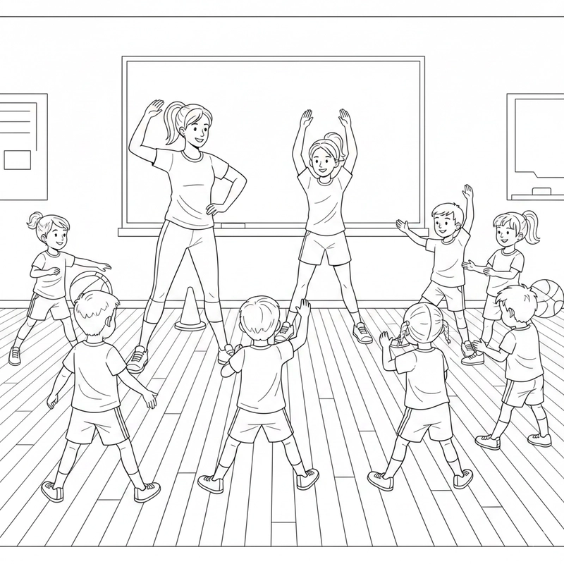 Tô màu nghề giáo viên giúp bé nhận biết nghề