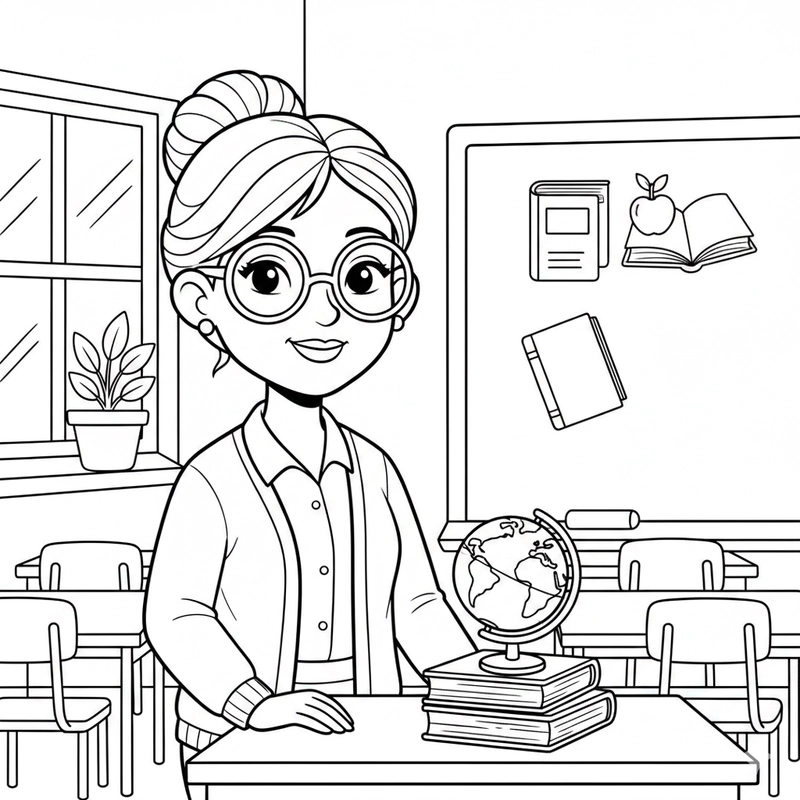 Tô màu nghề giáo viên kích thích trí tưởng tượng