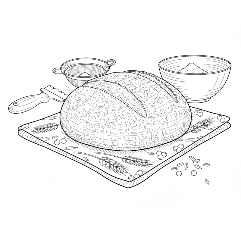 Tô màu ổ bánh mì giúp bé sáng tạo