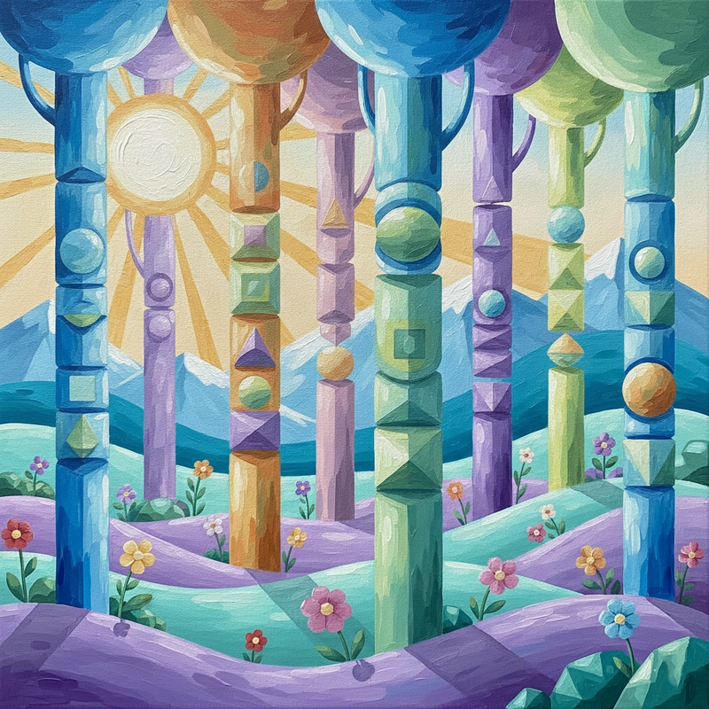 Tranh 3d đẹp về thiên nhiên hài hòa