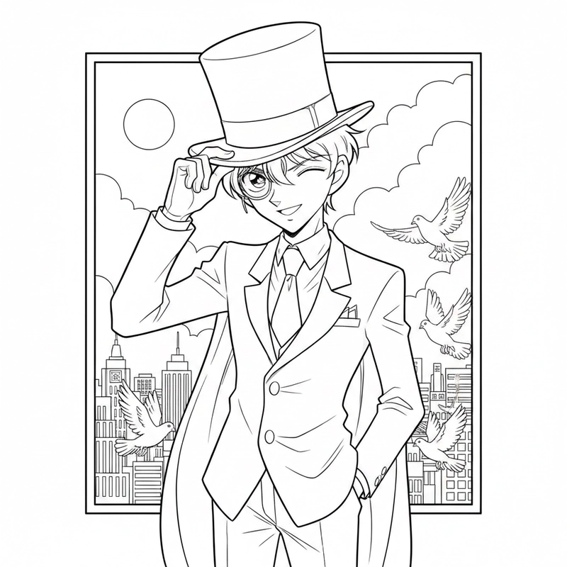 Tranh Kid dáng đứng cho bé tập tô