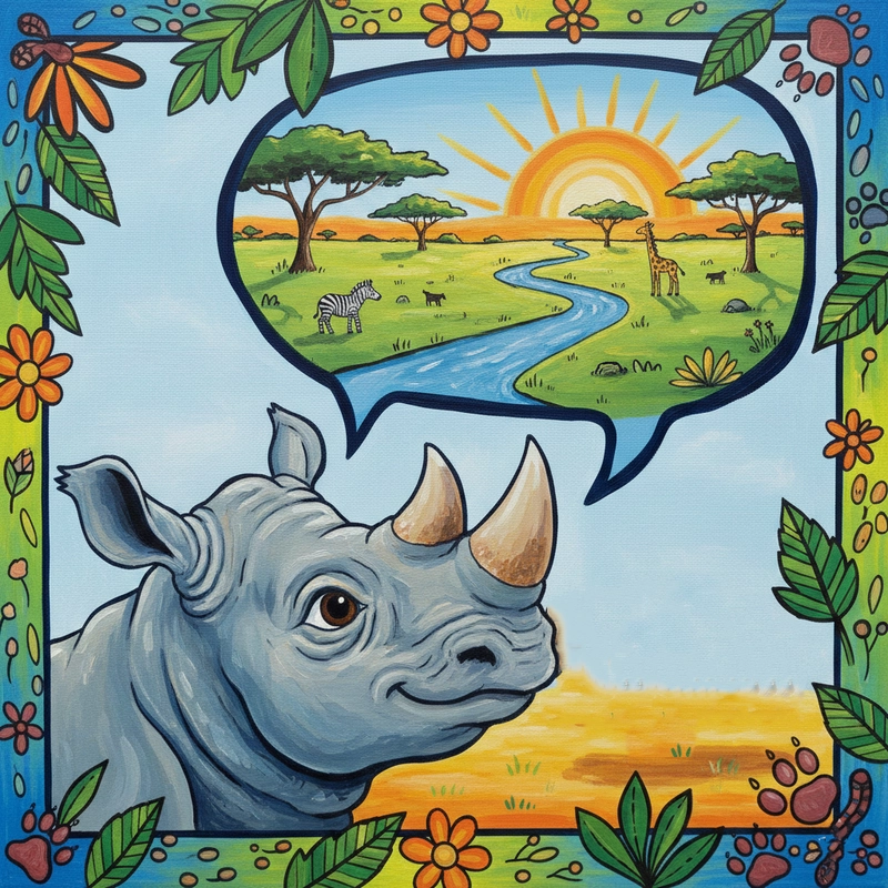 Tranh bảo vệ động vật hoang dã ý nghĩa.