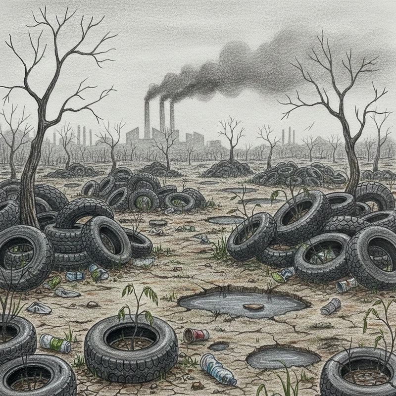 Tranh biếm họa về ô nhiễm môi trường sáng tạo