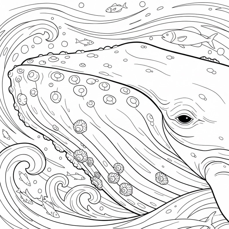 Tranh cá voi lưng gù cho trẻ thỏa sức sáng tạo