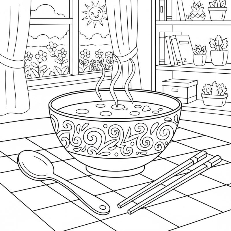 Tranh cái bát quen thuộc hằng ngày