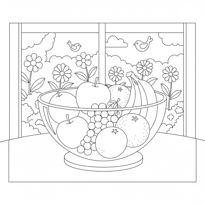 Tranh cái bát sinh động cho bé