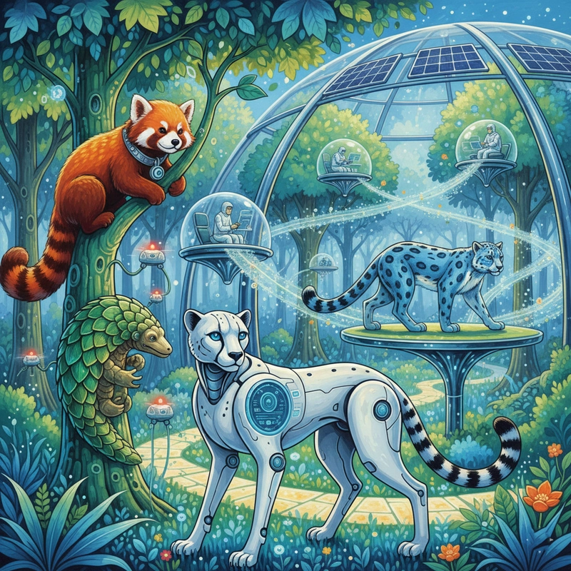 Tranh đề tài bảo vệ động vật.