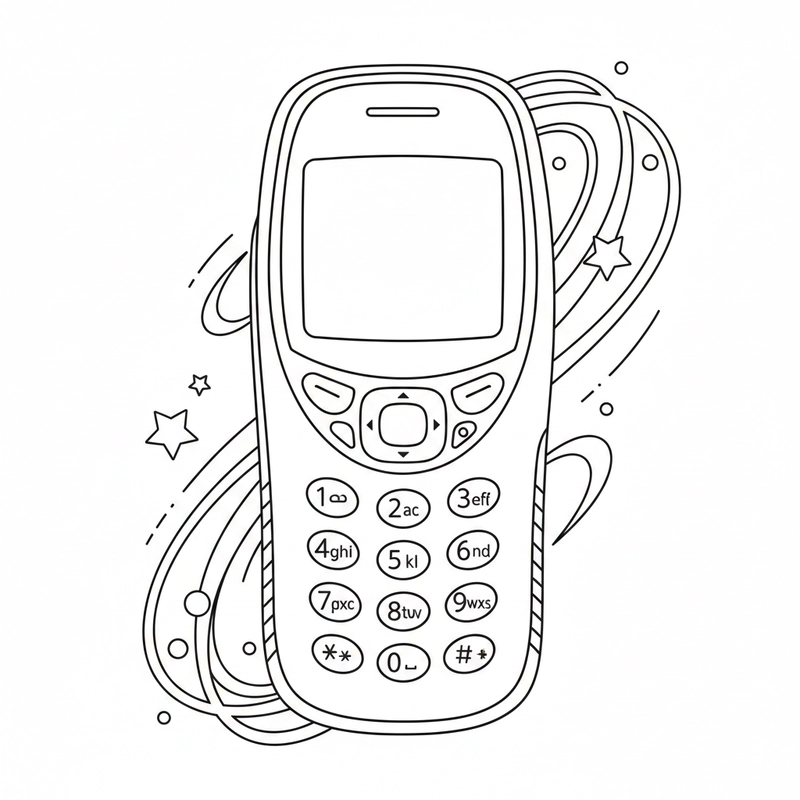 Tranh điện thoại cute cho bé tập nét