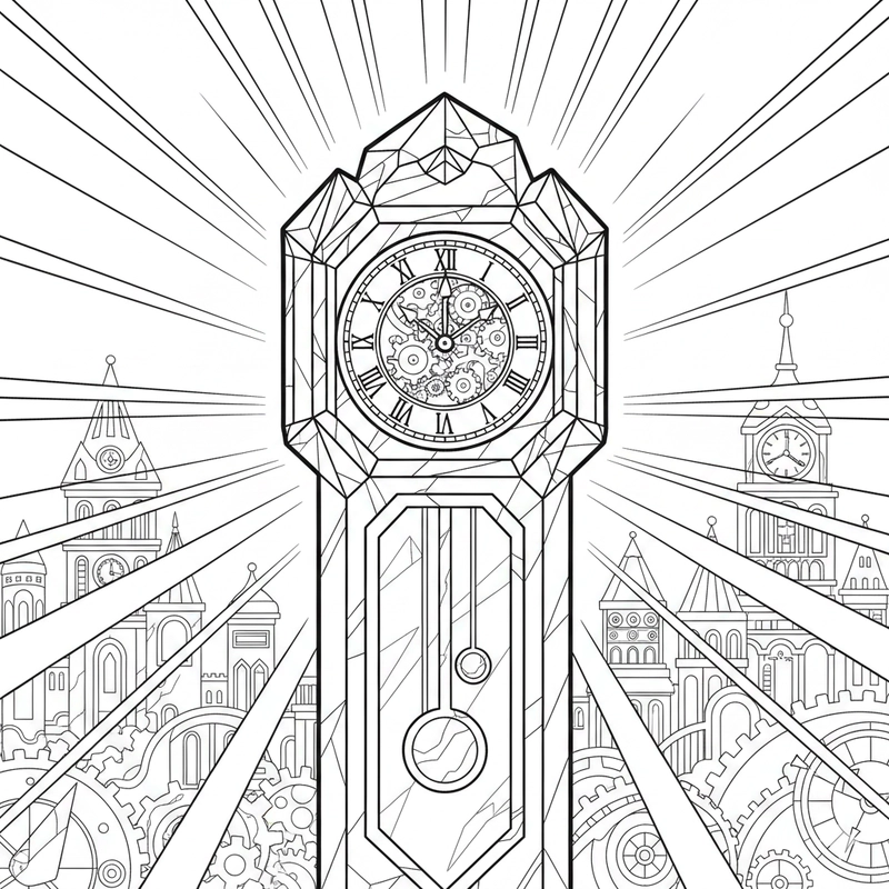 Tranh đồng hồ giúp bé hiểu về thời gian