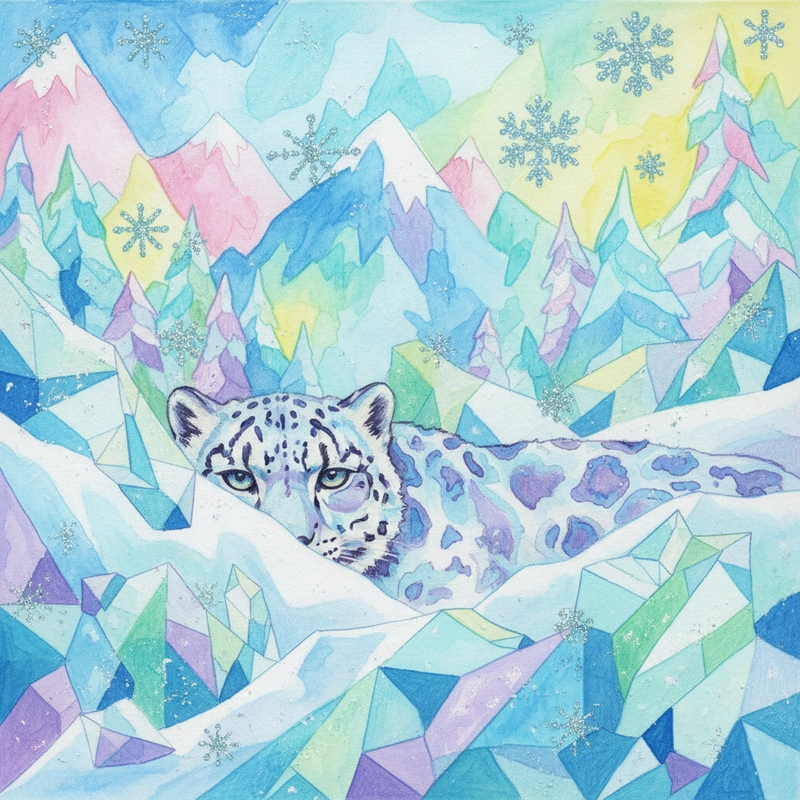 Tranh động vật hoang dã đơn giản.