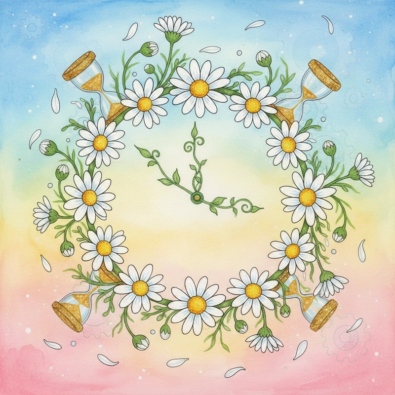 Tranh hoa cúc biển nghệ thuật