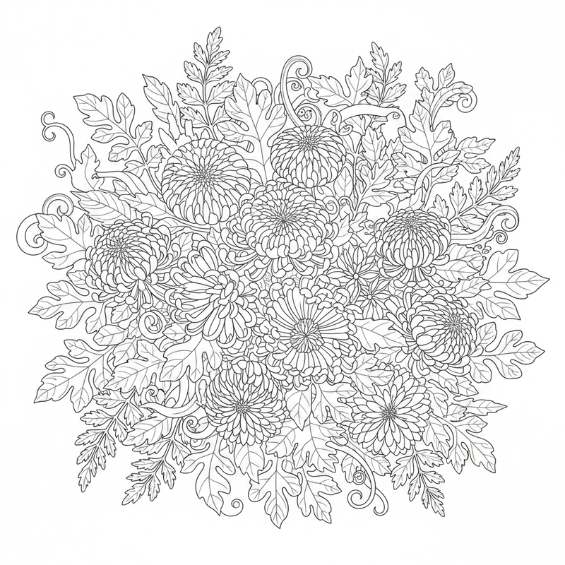 Tranh hoa cúc dễ thương cho bé