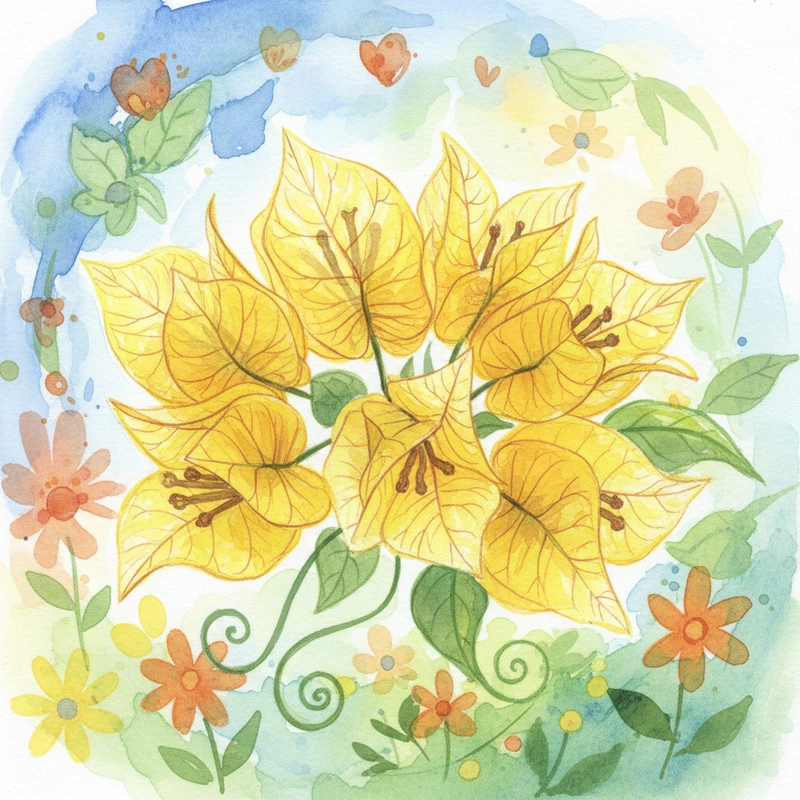 Tranh hoa giấy phong cách nhẹ nhàng