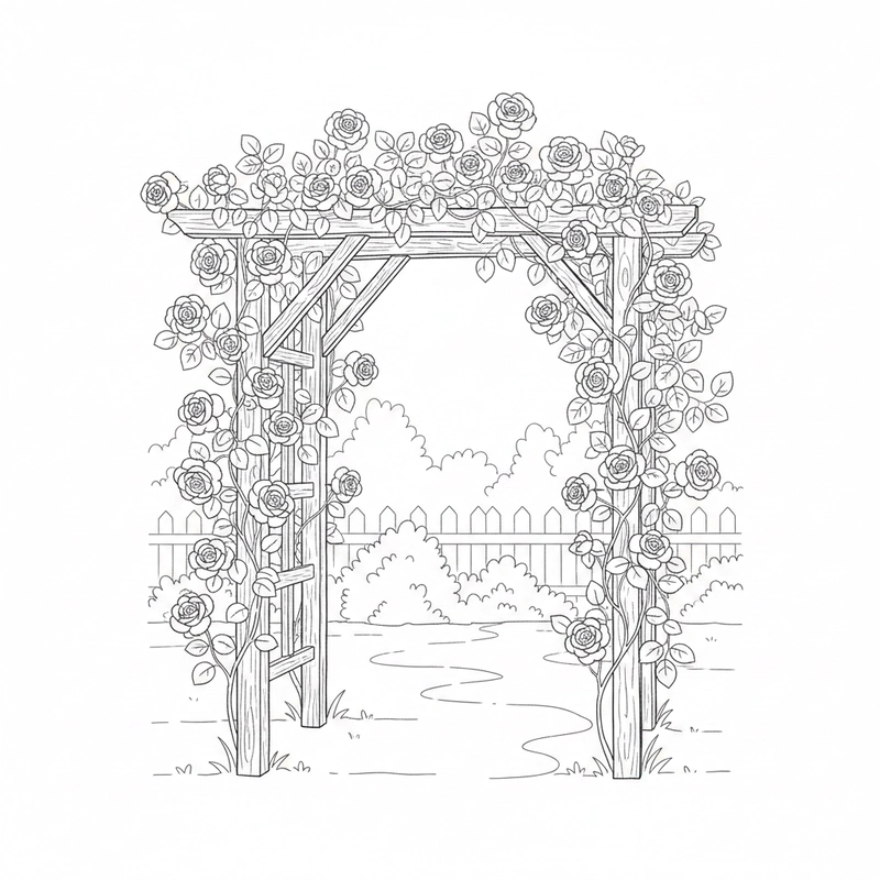 Tranh hoa hồng giúp bé thư giãn