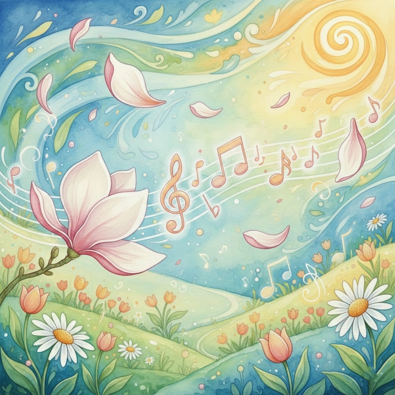 Tranh hoa mộc lan phong cách hội họa